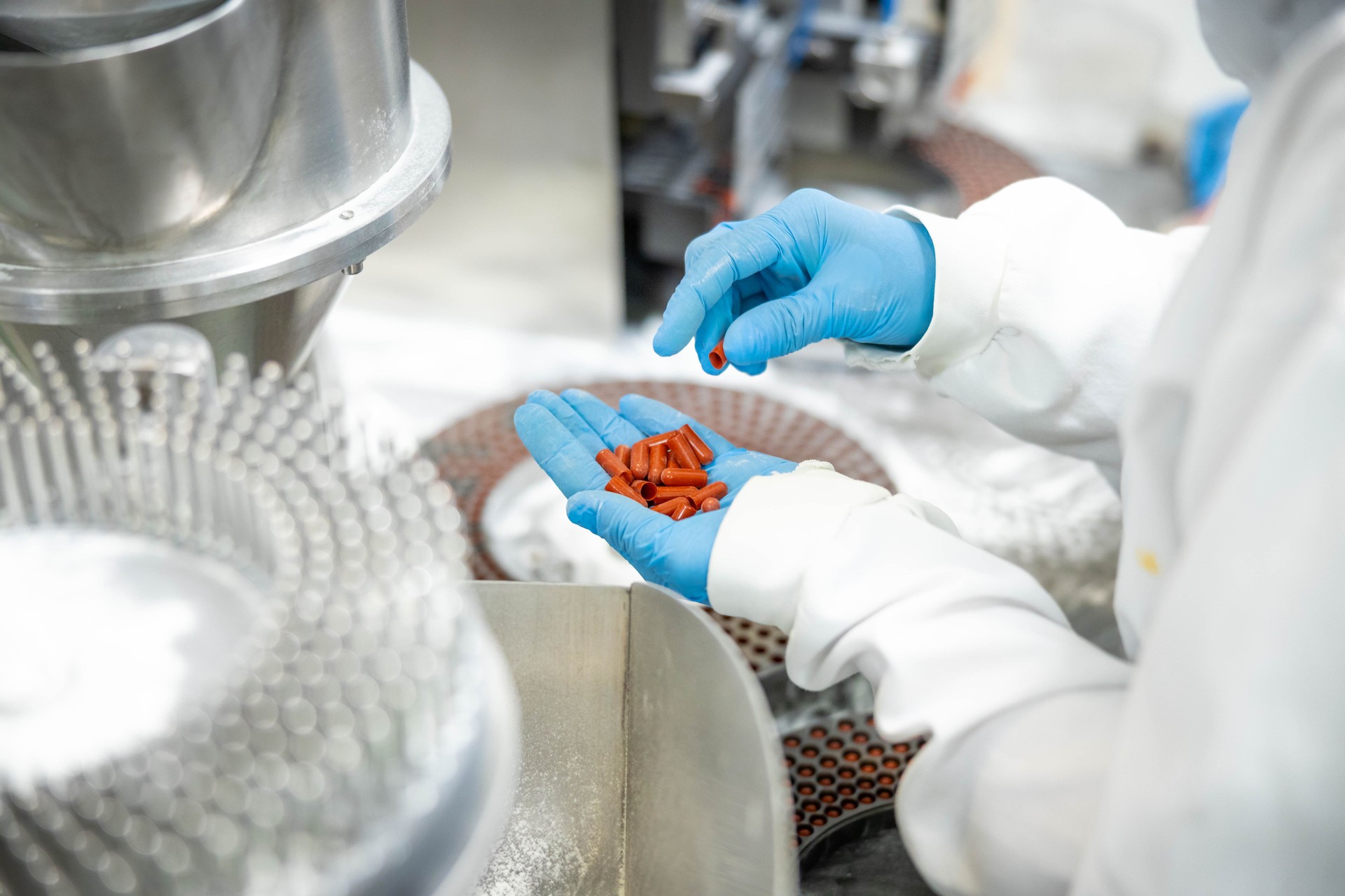 Inspecting capsules before production